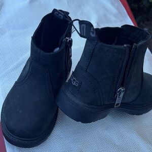 UGG Kids Charcoal Black Boots